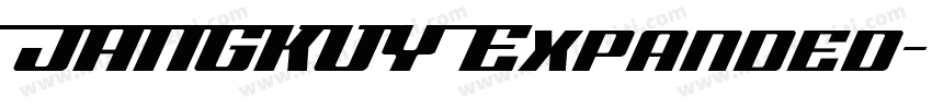 JANGKUY Expanded字体转换